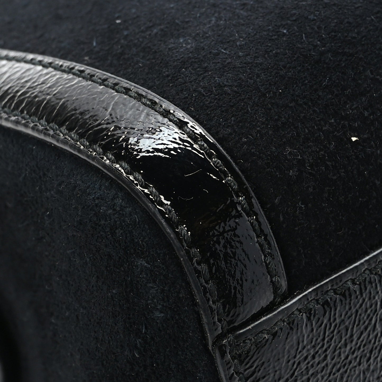 Suede Patent GG Web Medium Ophidia Boston Black