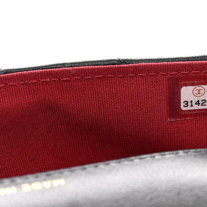 Chanel Goatskin Quilted Chanel 19 Glasses Case With Chain Black 7 of 10