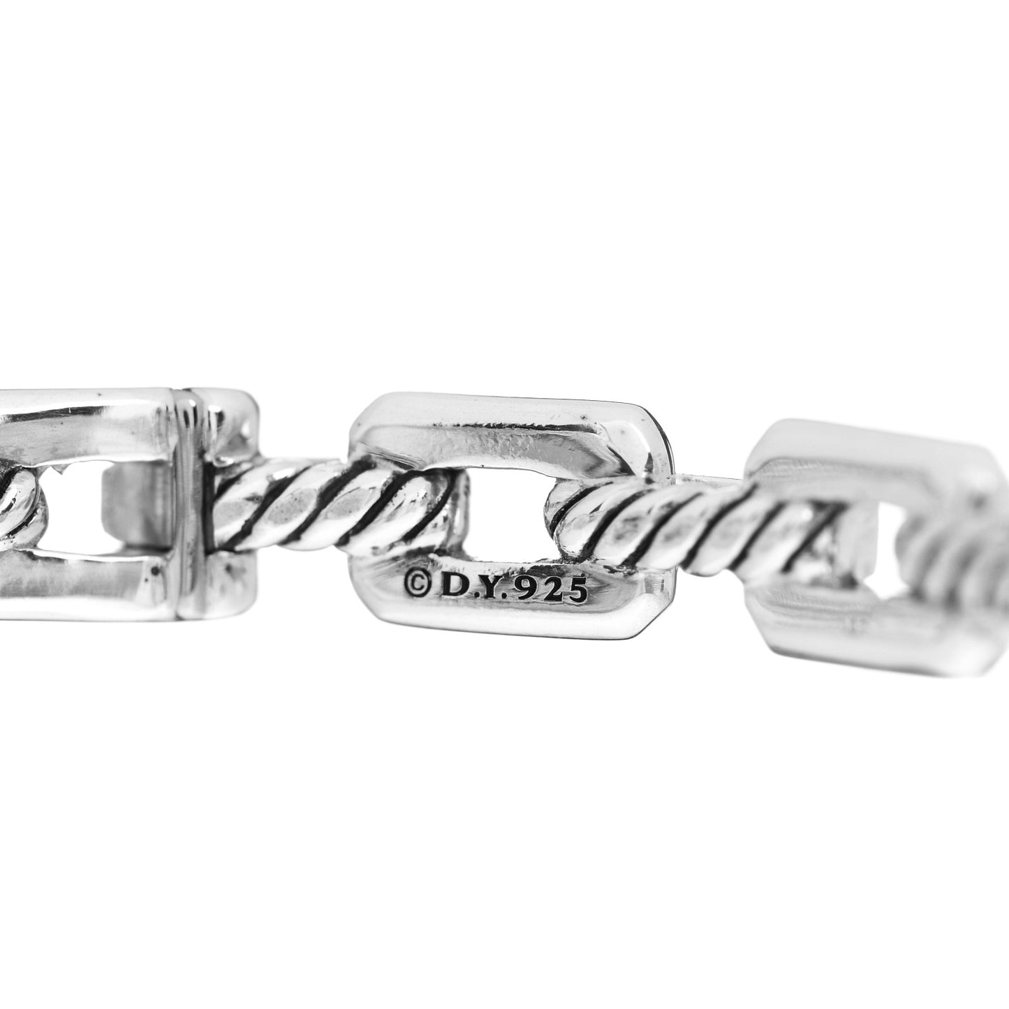 Sterling Silver Diamond Blue Topaz Novella Three Stone Bracelet