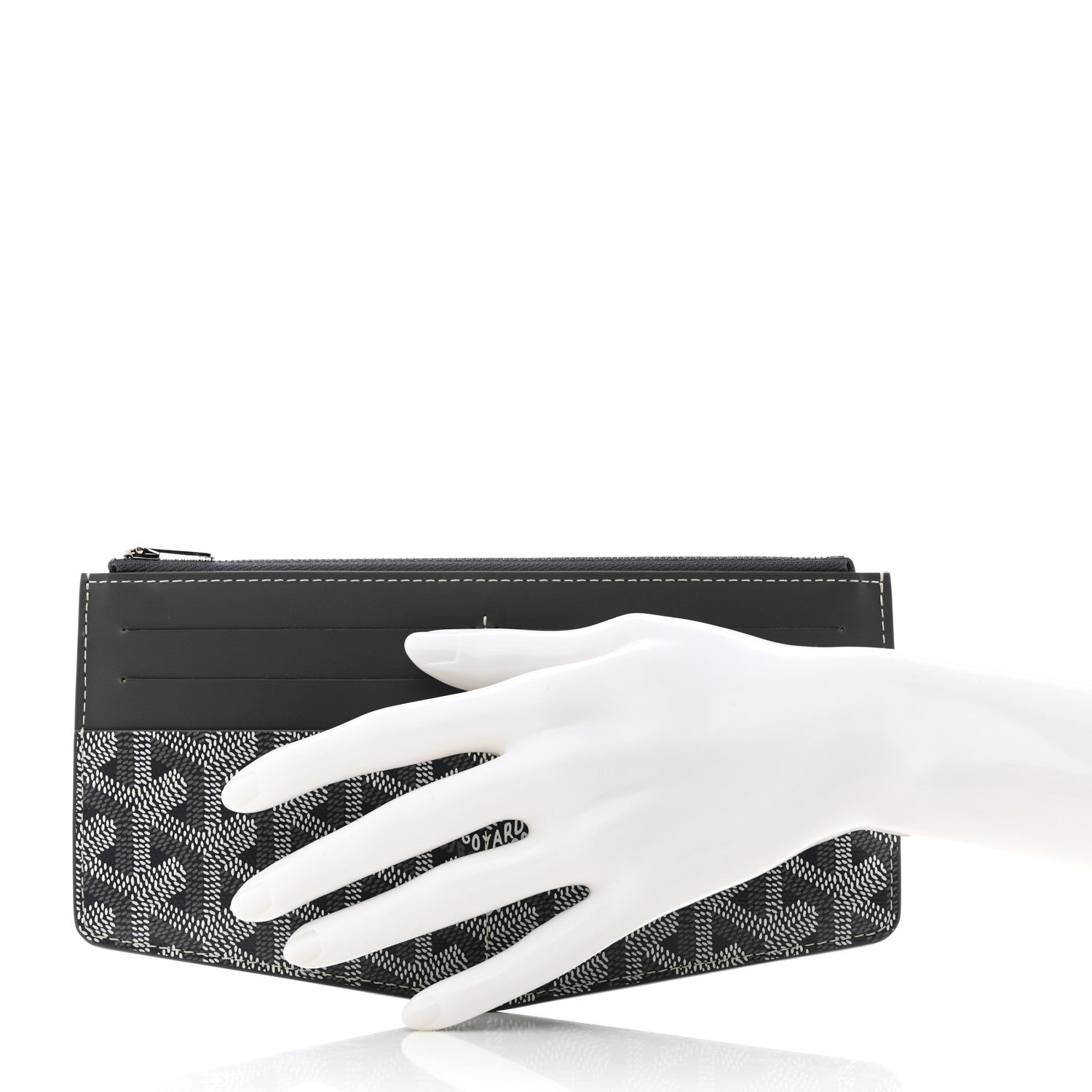 Goyard Goyardine Insert Louise Wallet Grey 2 of 7