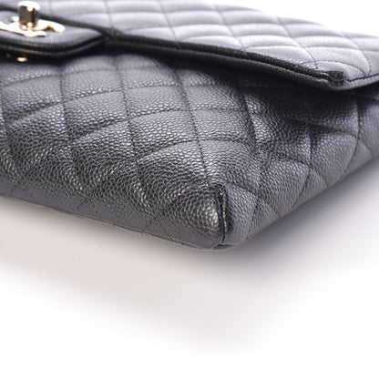 Chanel Caviar Quilted Clutch Dark Grey 6 of 10