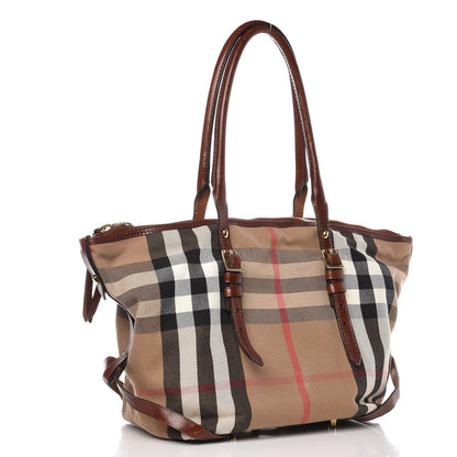 Burberry House Check Bridle Calfskin Small Salisbury Tote Tan 4 of 16