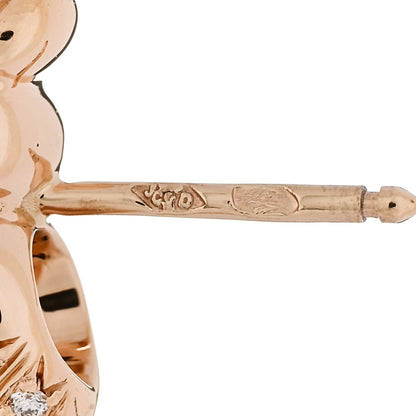 Christian Dior 18K Rose Gold Diamond Pré Catelan Earrings 4 of 5