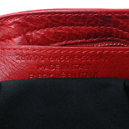 Balenciaga Agneau Giant 12 Gold Hardware City Rouge Lipstick 7 of 9