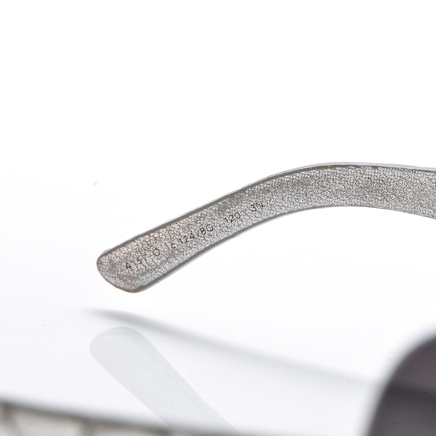 Chanel Metallic Quilted CC Sunglasses 4157-Q Silver 6 of 7