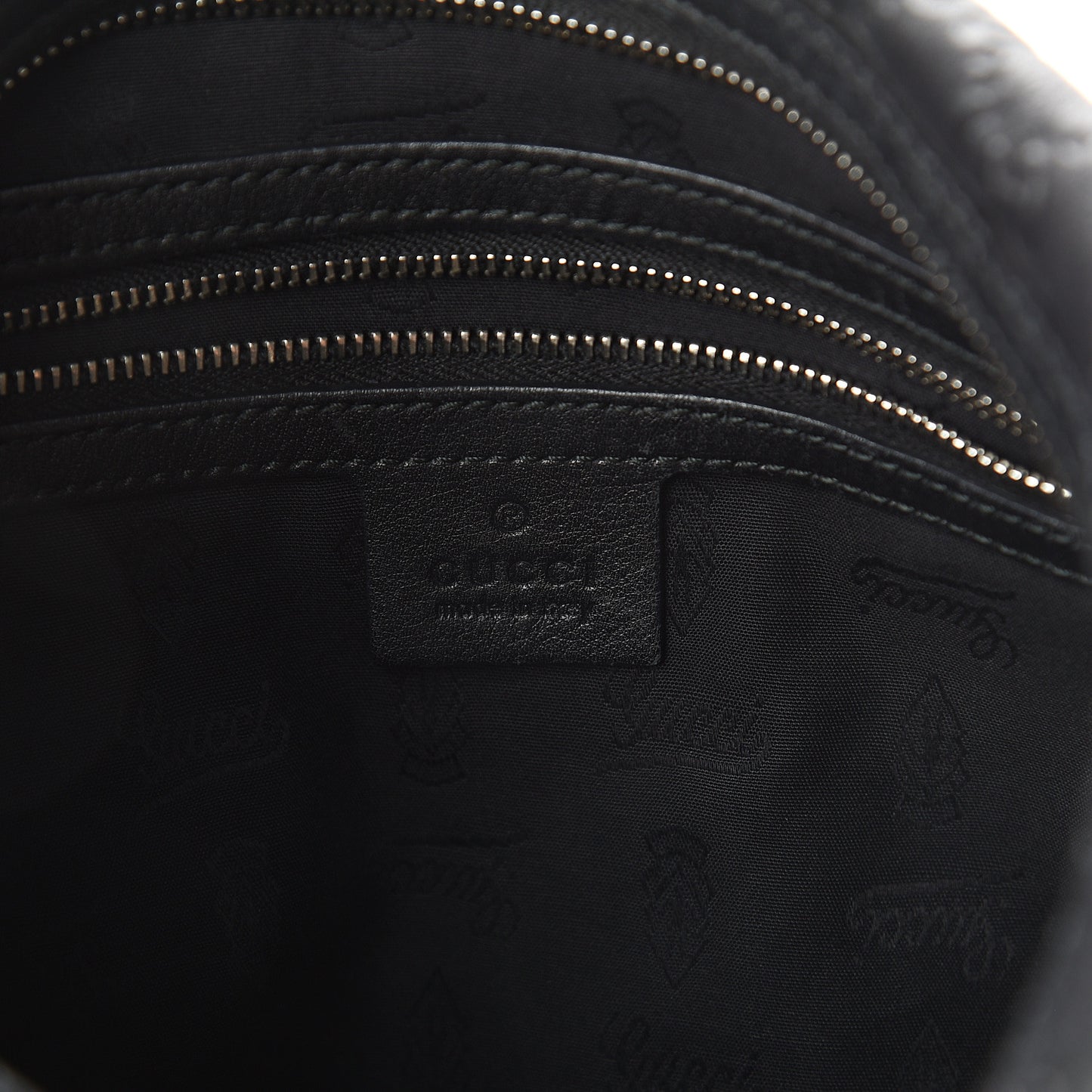 Guccissima Large GG Twins Hobo Black