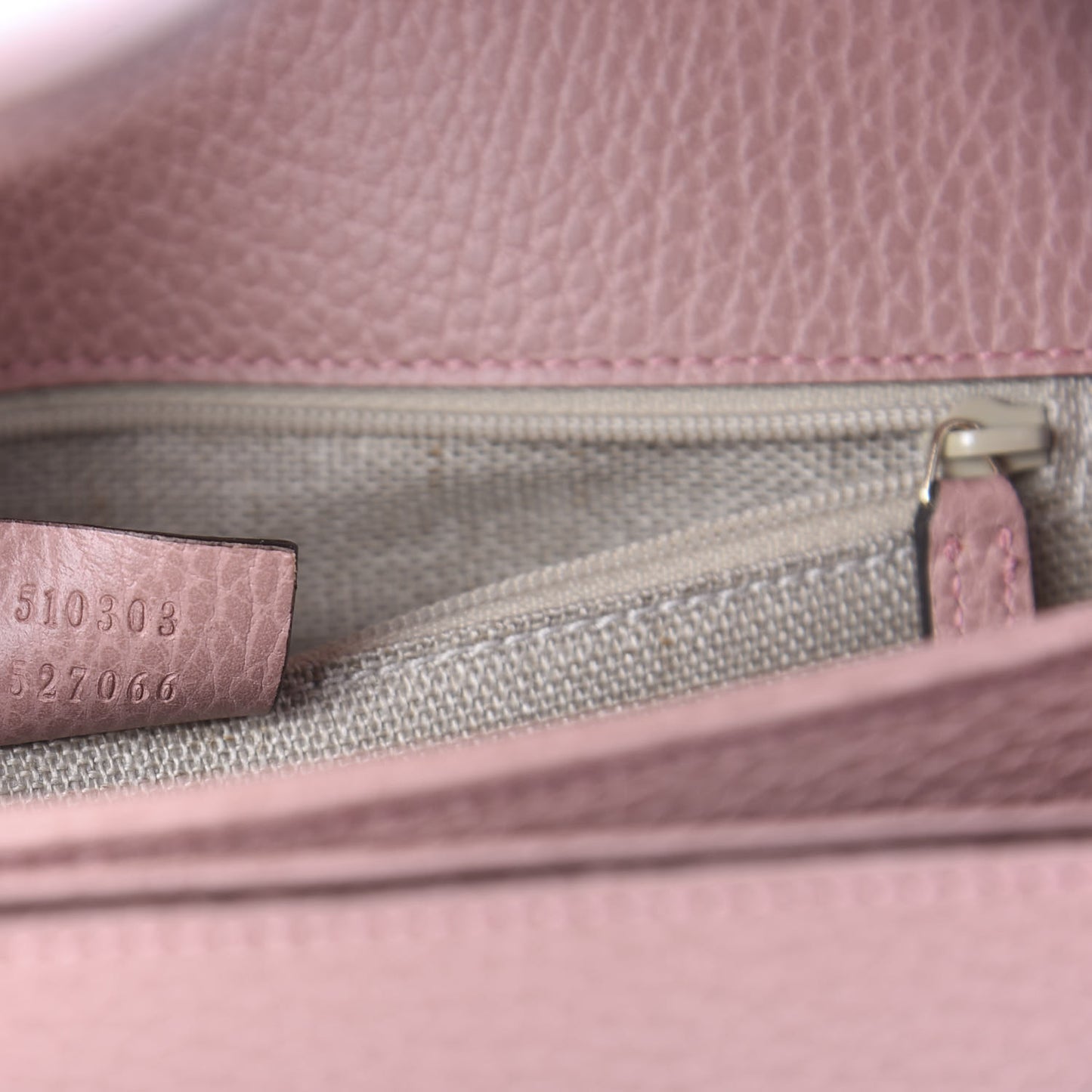 Dollar Calfskin Interlocking G Shoulder Bag Soft Pink
