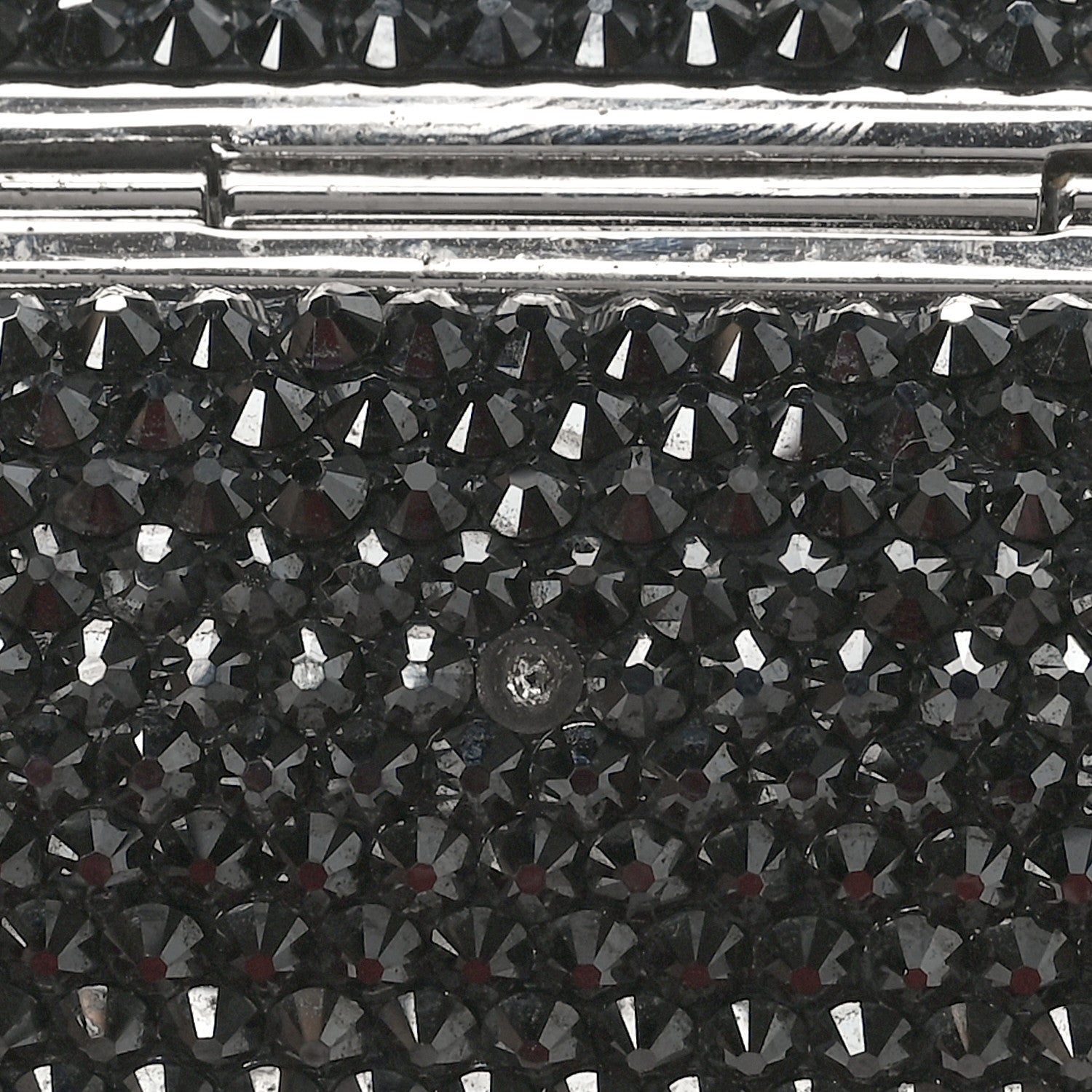 Judith Leiber Swarovski Crystal Minaudiere Clutch Blue 9 of 9