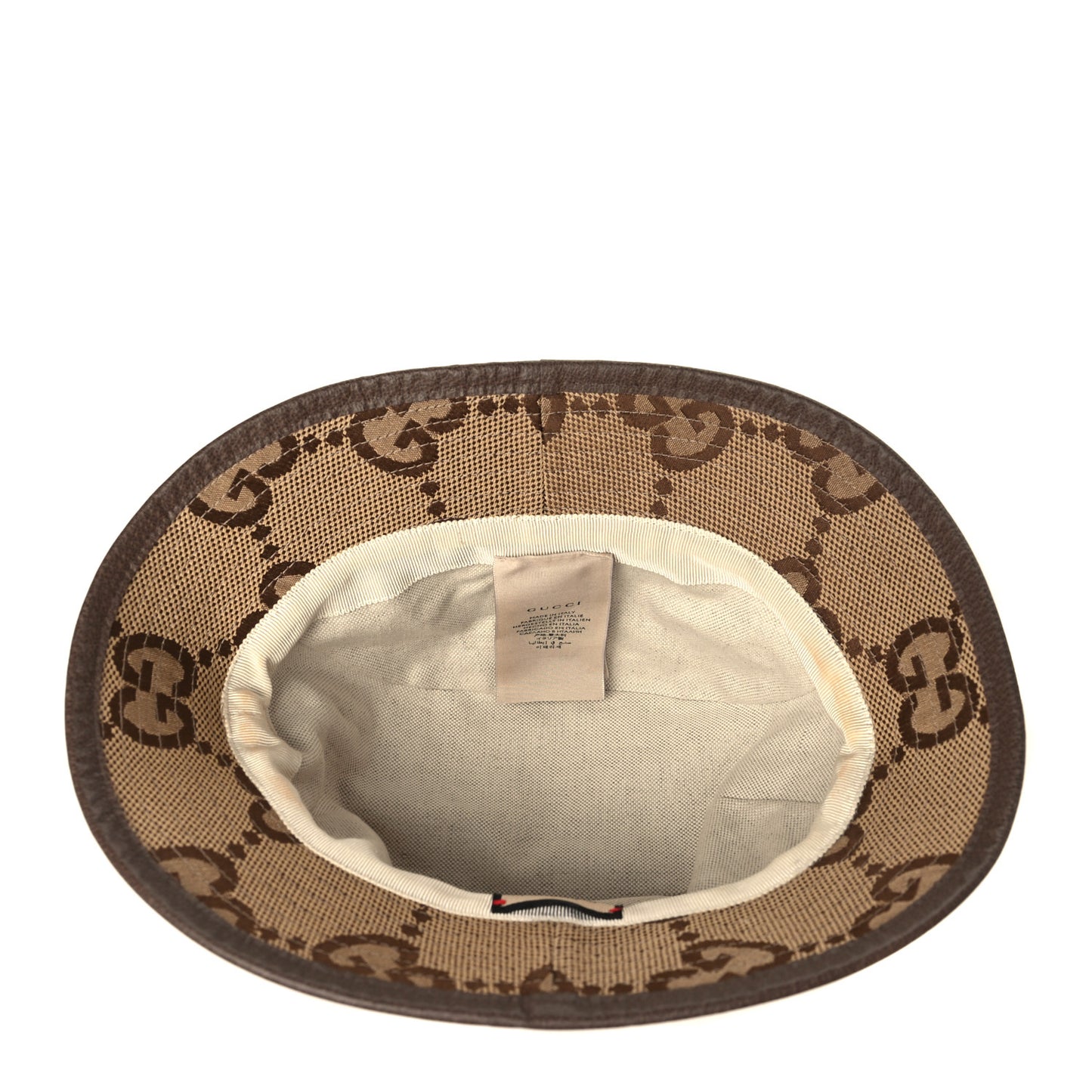 Monogram Jumbo GG Bucket Hat M Camel Ebony New Acero