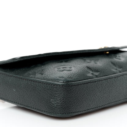 Louis Vuitton Empreinte Pochette Felicie Chain Wallet Black 13 of 14