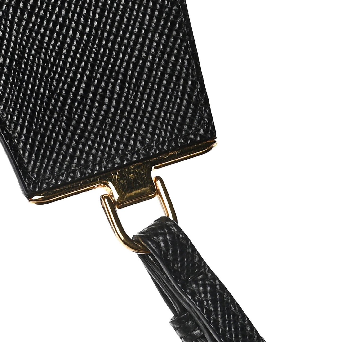 Saffiano Cuir Medium Double Bag Black Mughetto