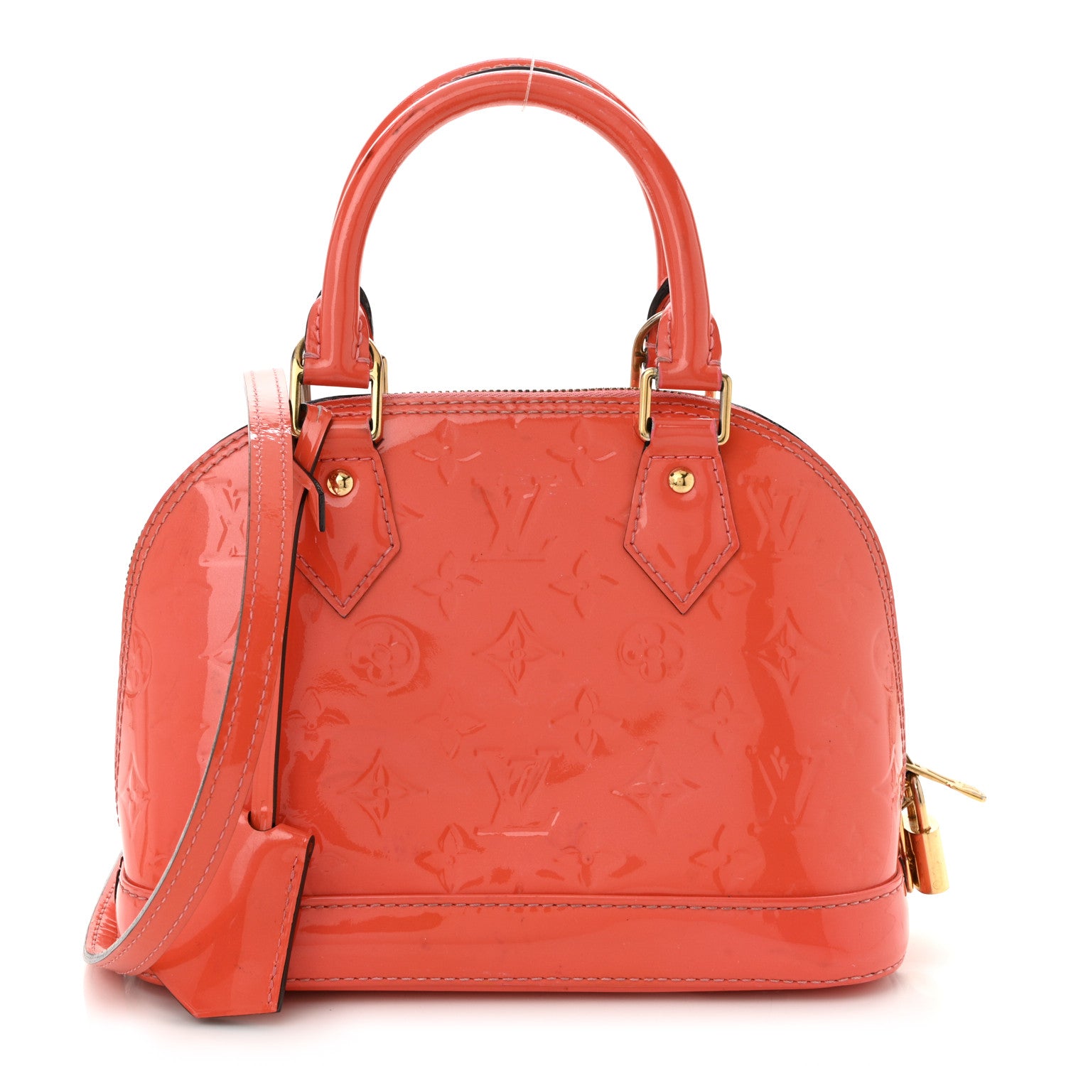Louis Vuitton Vernis Alma BB Rose Litchi 1 of 12
