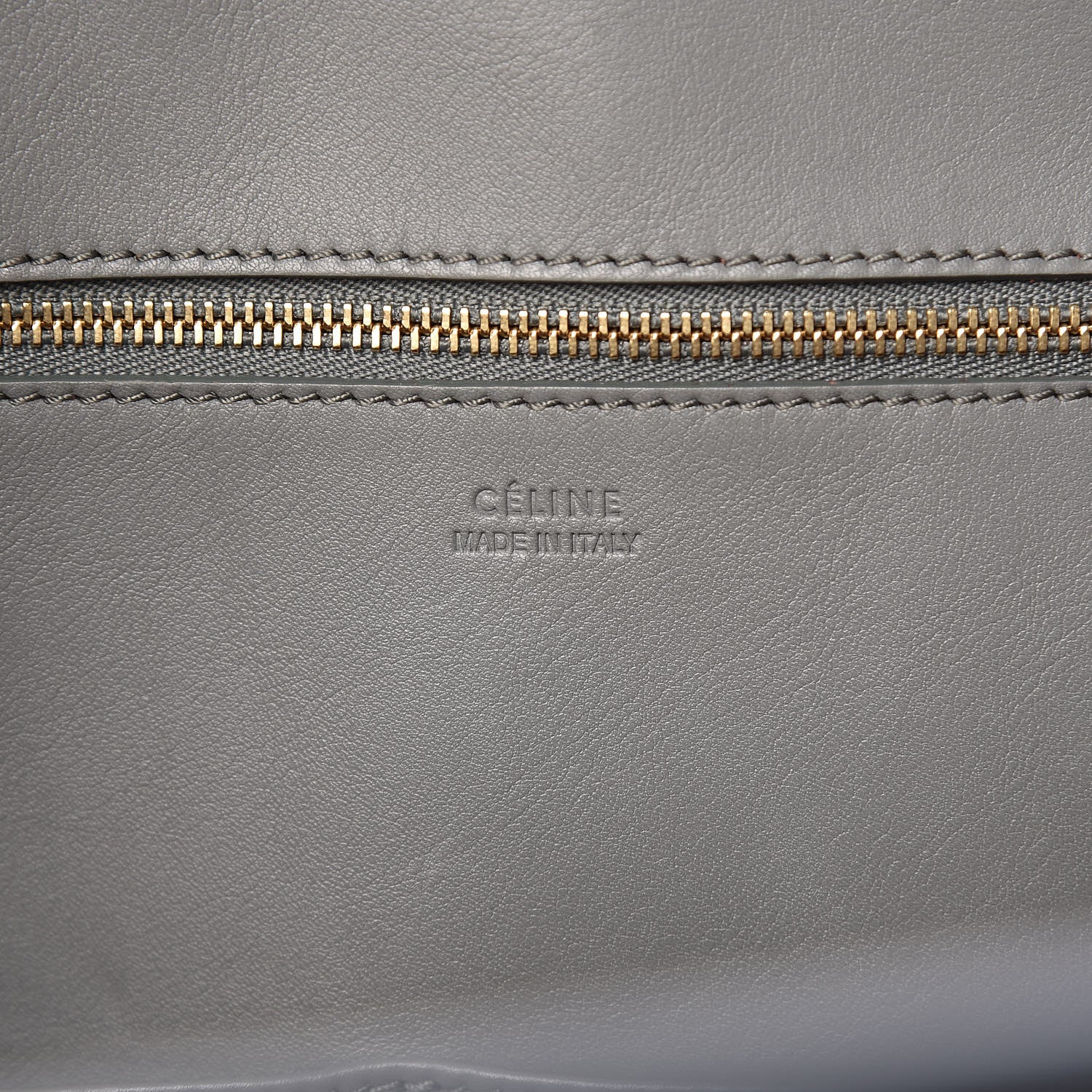 Celine Smooth Calfskin Small Tie Knot Tote Crystal Grey 7 of 13