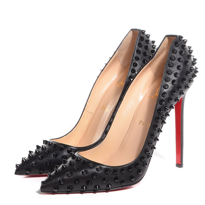 Christian Louboutin Nappa Pigalle Spikes 120 Pumps 40 Black 3 of 5