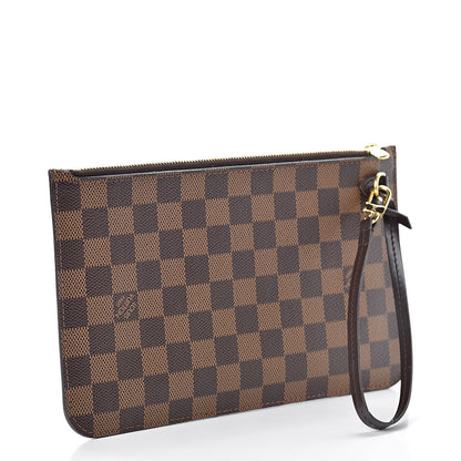 Louis Vuitton Damier Ebene Neverfull MM GM Pochette 3 of 9