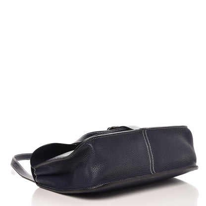 Hermes Taurillon Clemence Halzan 31 GM Bleu Nuit Indigo 5 of 10