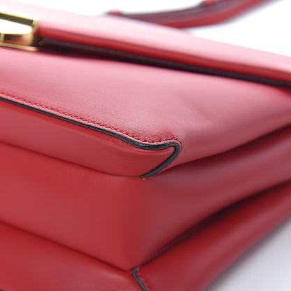Prada New Calfskin Ingrid Shoulder Bag Rosso 9 of 12