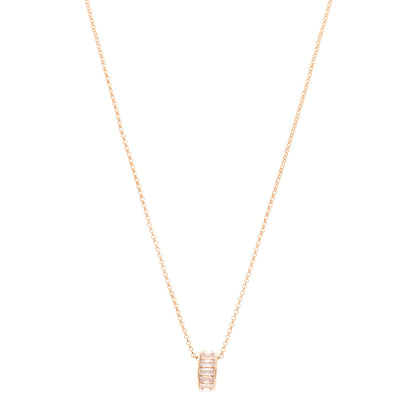 Gucci Metal Crystal Blondie Pendant Necklace Gold 1 of 7