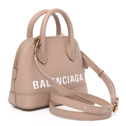 Balenciaga Grained Calfskin XXS Ville Top Handle Bag Beige Tapioca 3 of 7