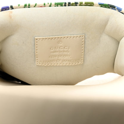 Gucci X KEN SCOTT Rubber Infinity Giardino d Apri Interlocking G Womens Pool Slide Sandals 39 Ivory Pink Wild Rose 6 of 8