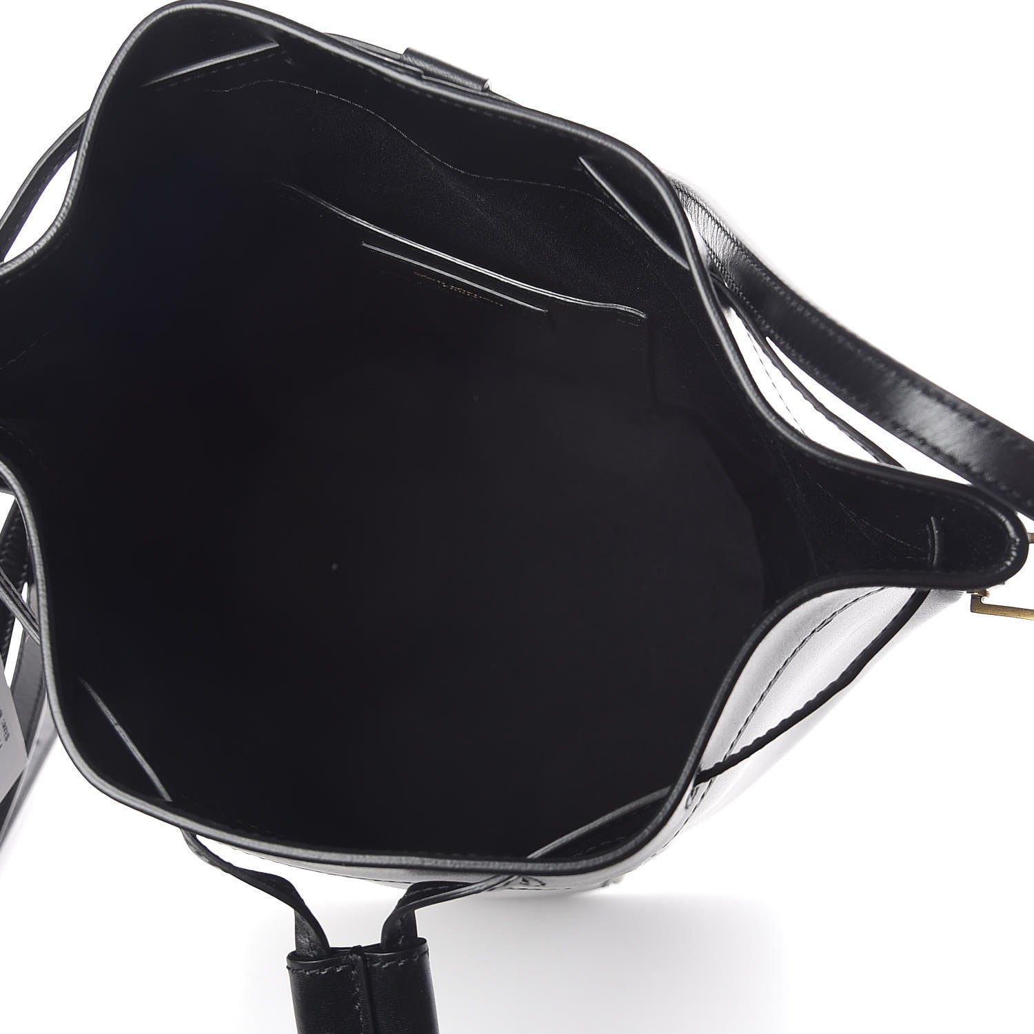 Saint Laurent Smooth Calfskin Medium Talitha Bucket Bag Black 5 of 9