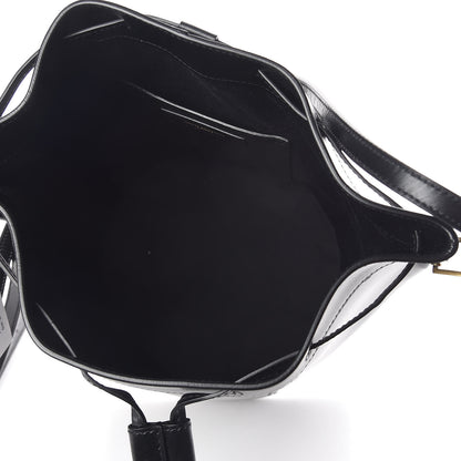 Saint Laurent Smooth Calfskin Medium Talitha Bucket Bag Black 5 of 9