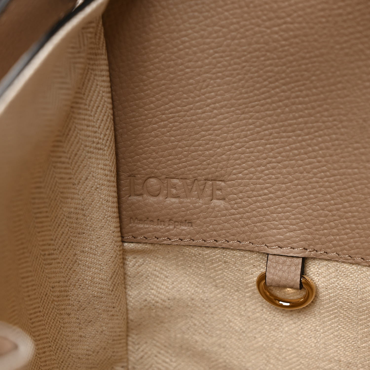 Loewe Grained Calfskin Small Hammock Shoulder Bag Sand 6 of 9