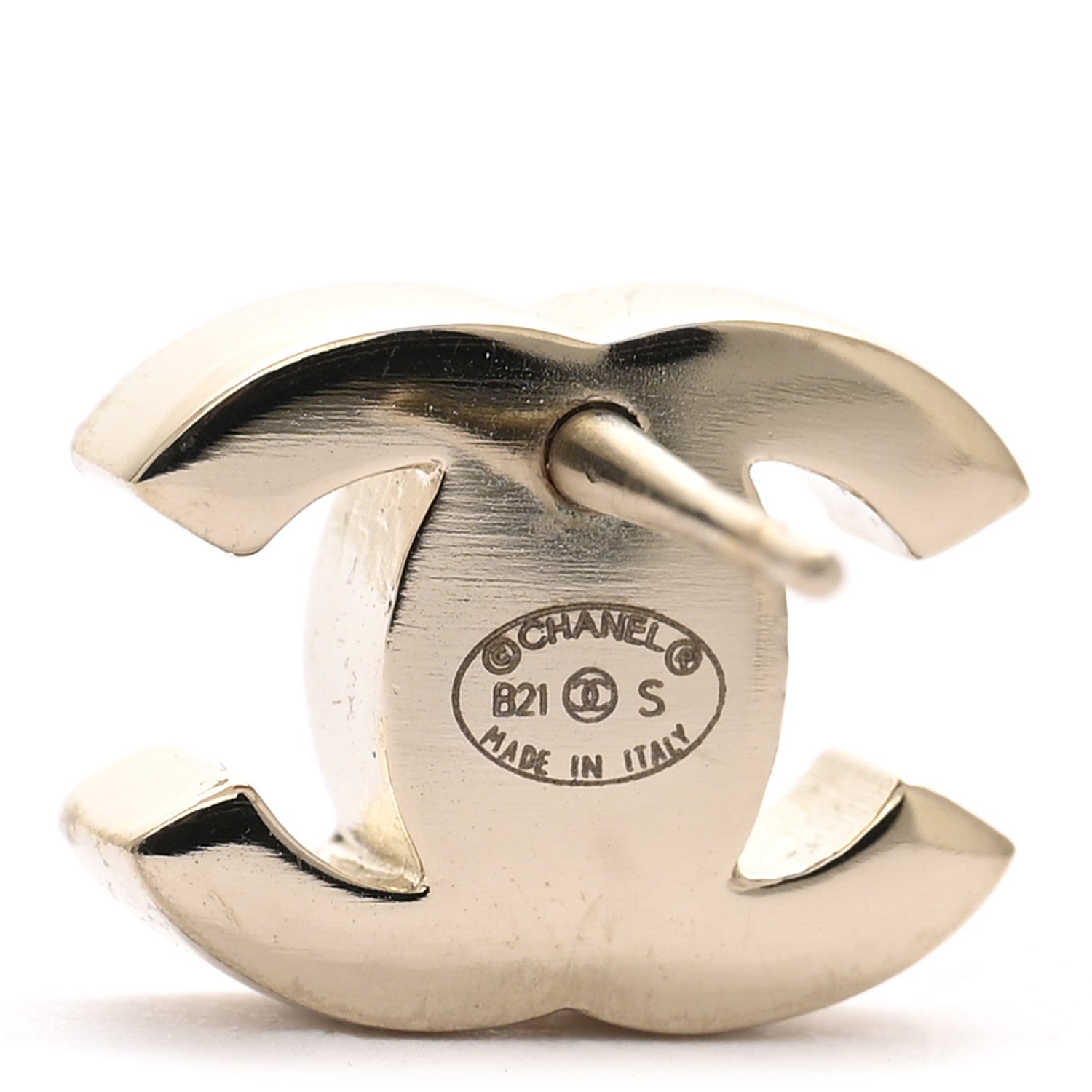 Chanel Metal CC Turnlock Earrings Gold 4 of 5