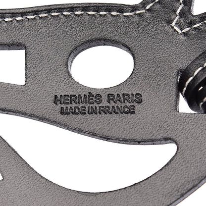 Hermes Box Paddock Cheval Horse Bag Charm Black 3 of 3