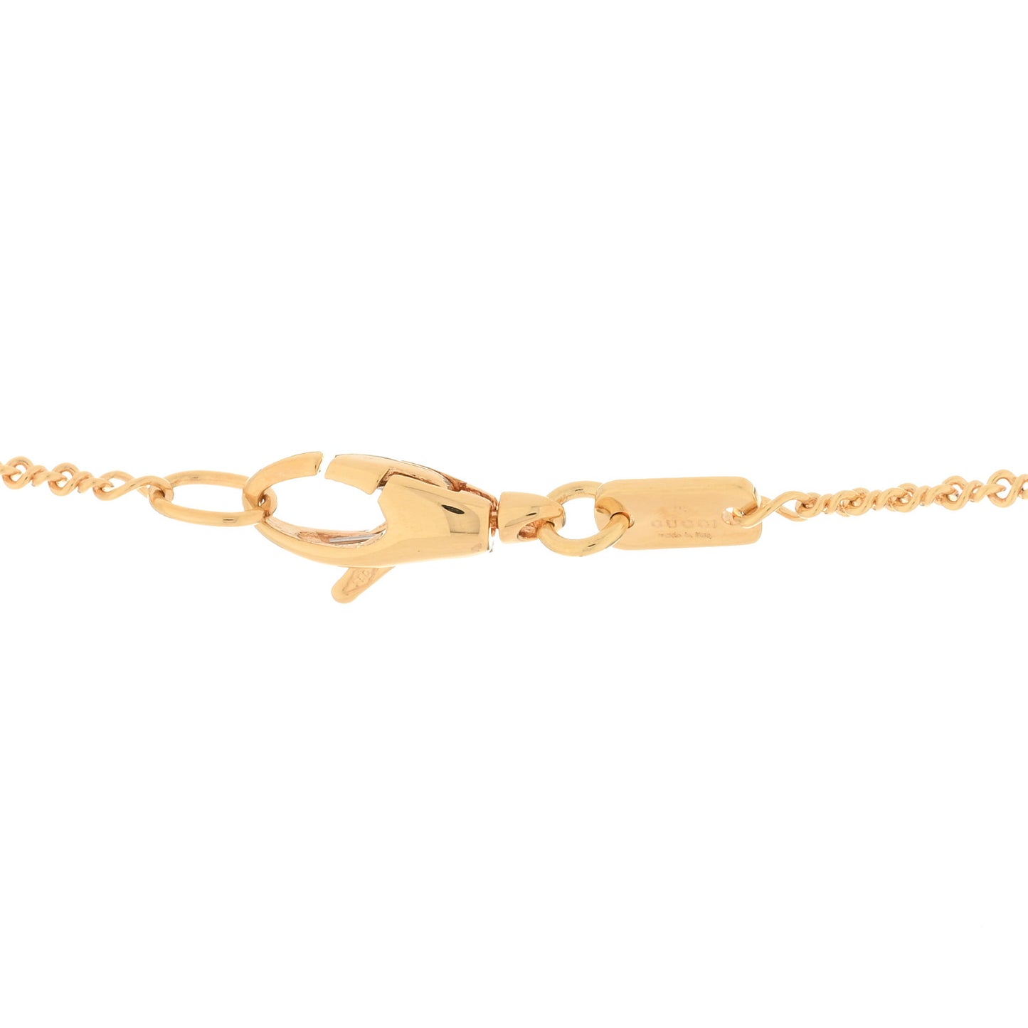 18K Yellow Gold Le Marche Des Merveilles Bee Heart Pendant Necklace