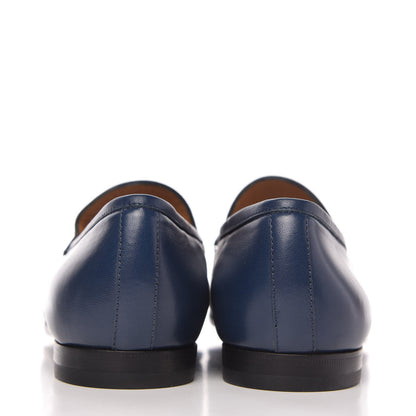 Gucci Malaga Kid Womens Jordaan Loafers 38.5 Blue Agata 6 of 10