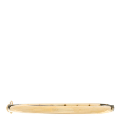 Tiffany 18K Yellow Gold Platinum Diamond 4.5mm Etoile Bangle Bracelet 4 of 5