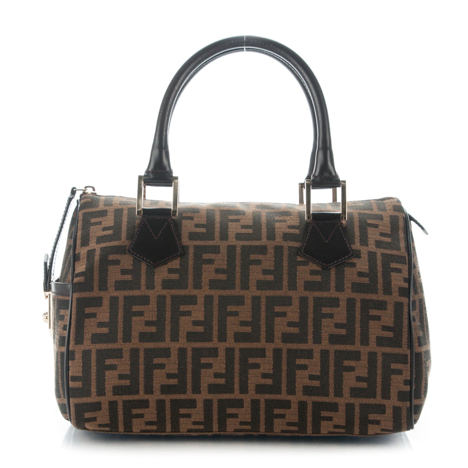 Fendi Zucca Cuoio Lucido Medium Chef Boston Tobacco Moro 1 of 10