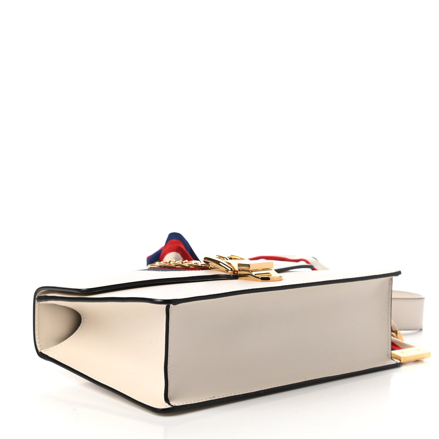 Calfskin Small Sylvie Shoulder Bag Off White