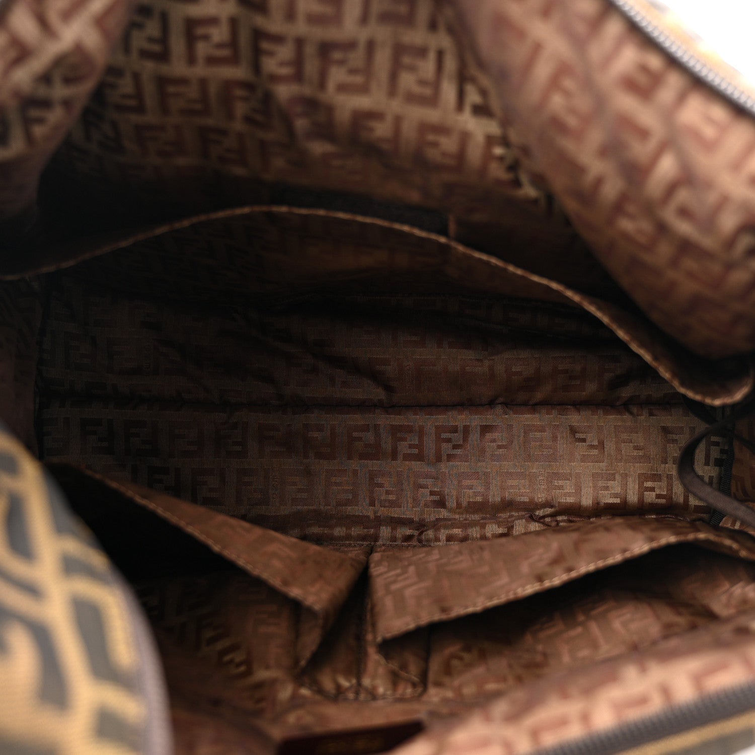 Fendi Nylon Zucca Diaper Bag Tobacco 5 of 14