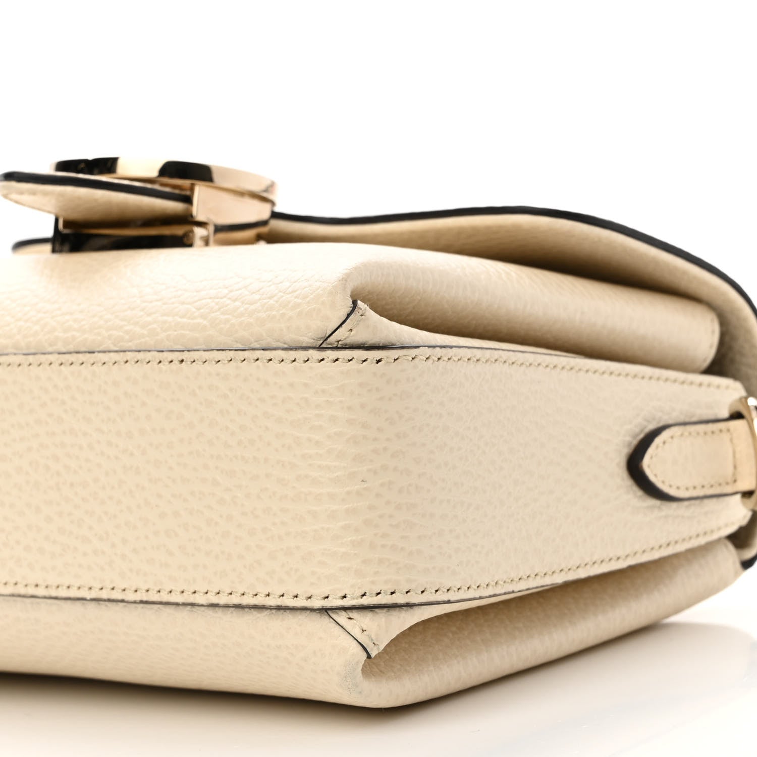 Gucci Dollar Calfskin Interlocking G Crossbody Bag Mystic White 10 of 12