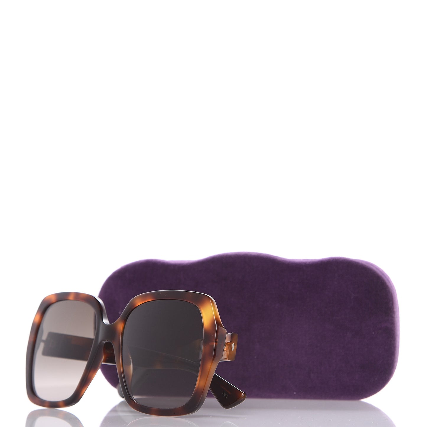Acetate Square Frame GG0096S Sunglasses Tortoise