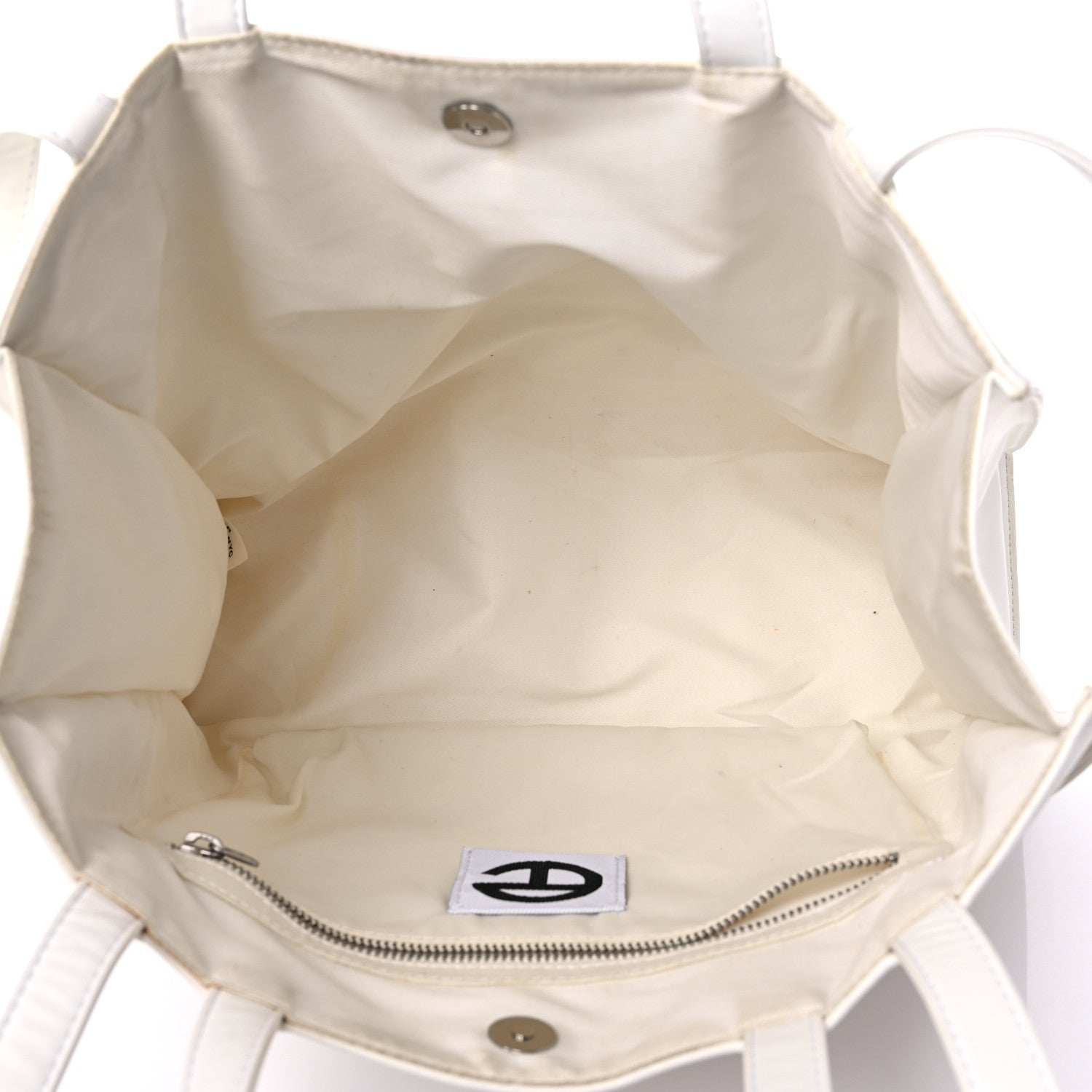 Telfar Vegan Leather Medium Shopping Bag White 5 of 22