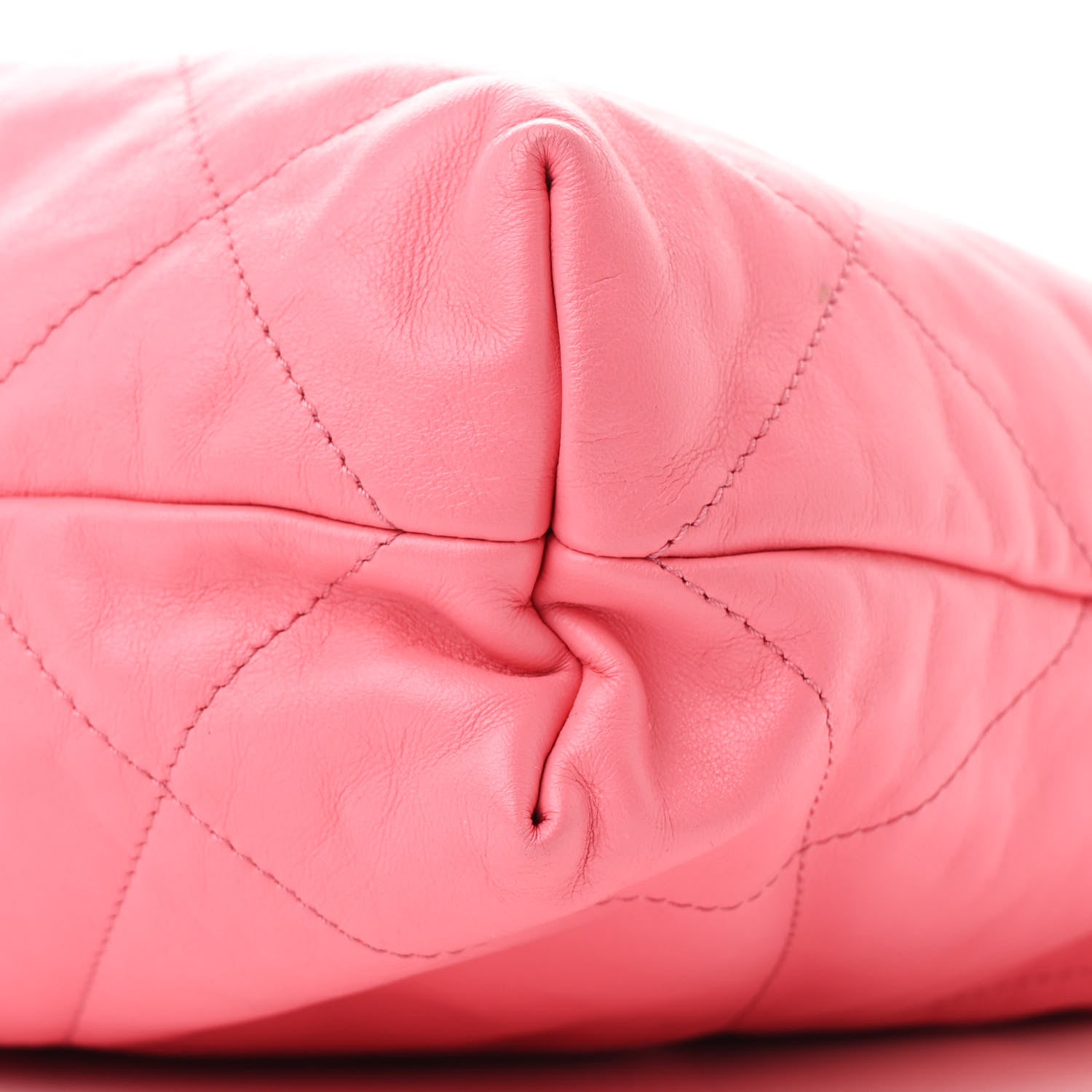 Chanel Shiny Calfskin Quilted Small Chanel 22 Coral Pink 12 of 12