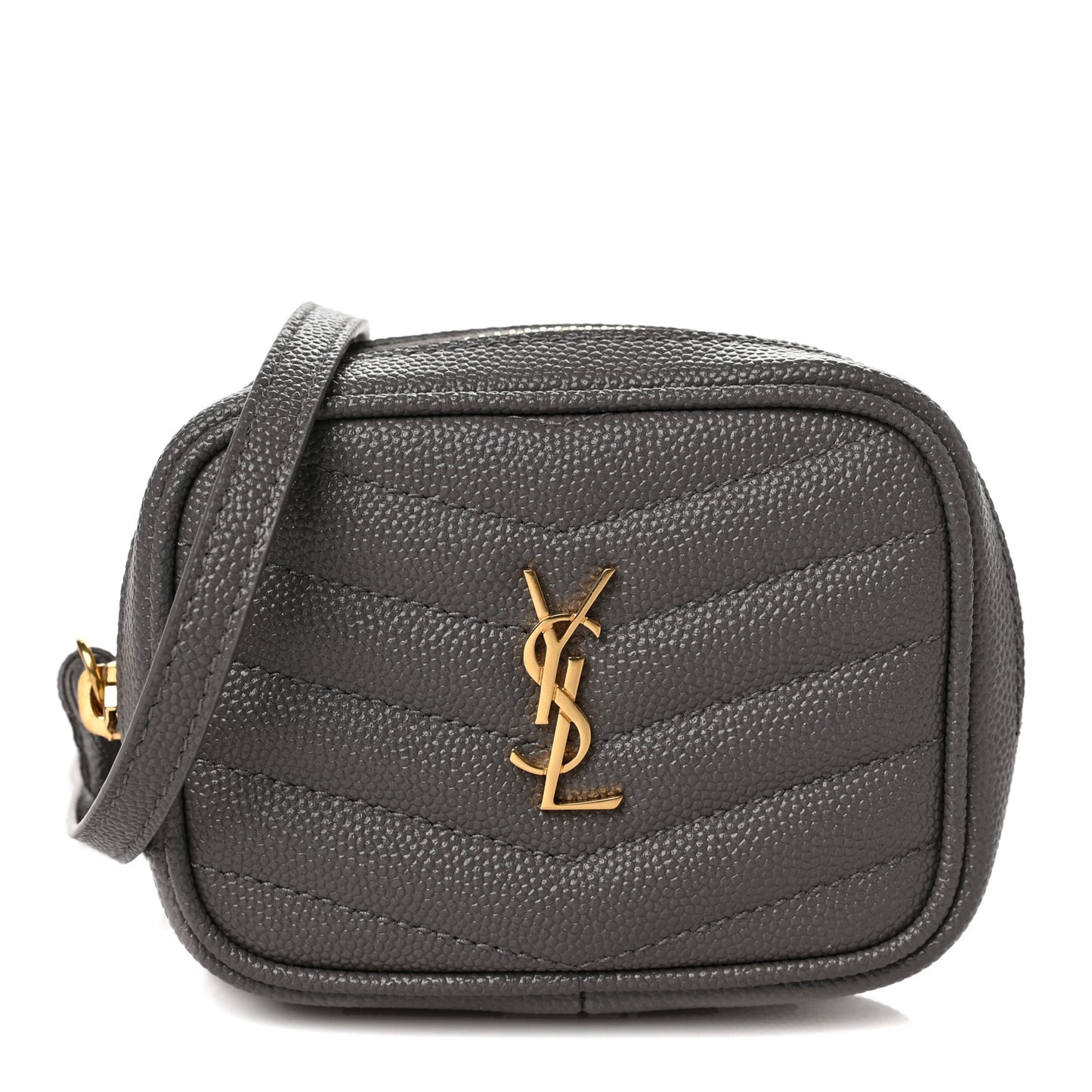Grain De Poudre Matelasse Monogram Baby Lou Camera Bag Fog