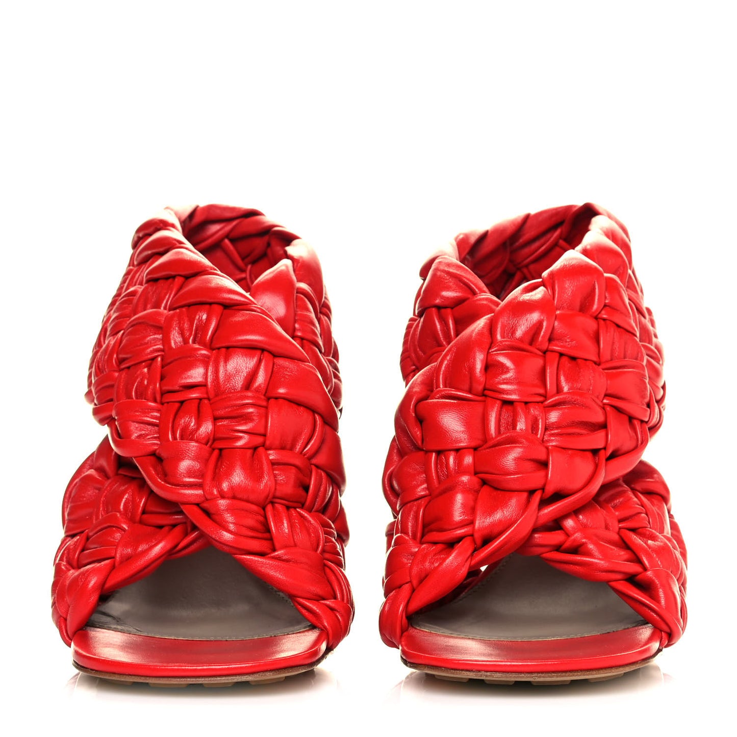 Shiny Nappa Intrecciato The Board Sandals 40 Nail Polish