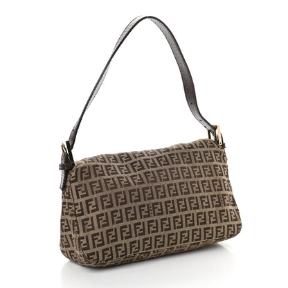 Fendi Zucchino Vitello Baguette Mogano Panna Bruciato 2 of 7