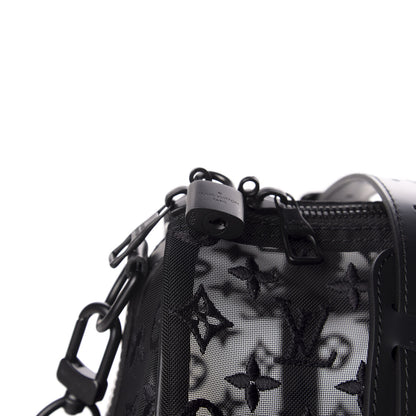 Louis Vuitton Monogram See Through Keepall Bandouliere 50 Black 8 of 11