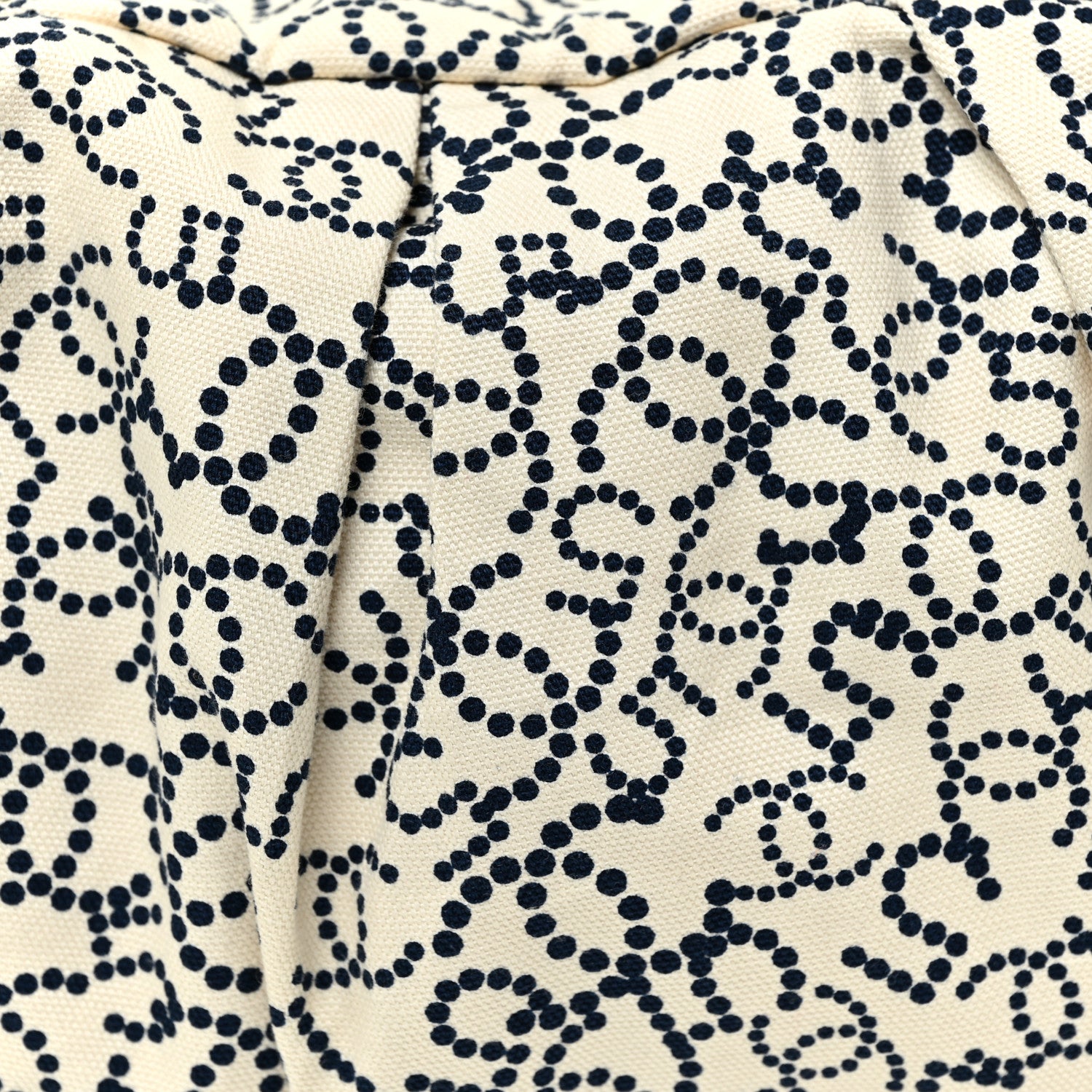 Chanel Canvas Logo CC Bowler Bag Ivory Black 11 of 12