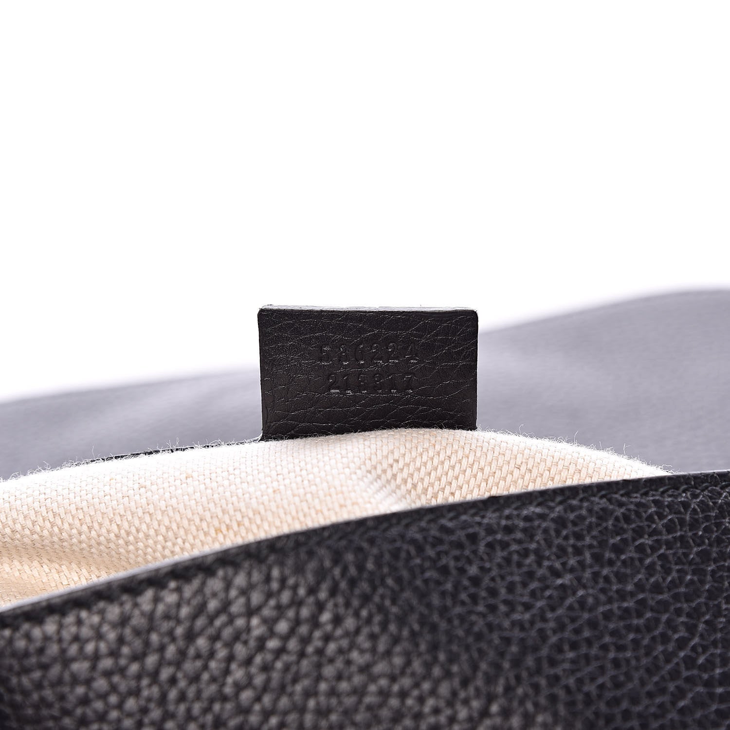 Gucci Pebbled Calfskin Medium Soho Flap Crossbody Black 7 of 11