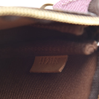 Louis Vuitton Monogram 2016 Christmas Animation Mini Pochette Accessories Rose Ballerine 7 of 8