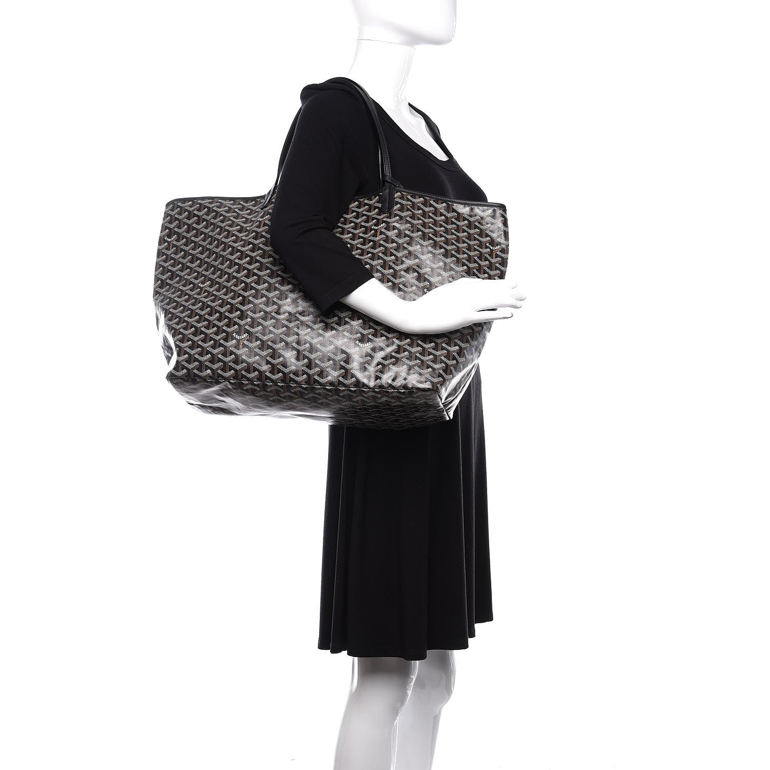 Goyard Goyardine Saint Louis GM Black 2 of 9