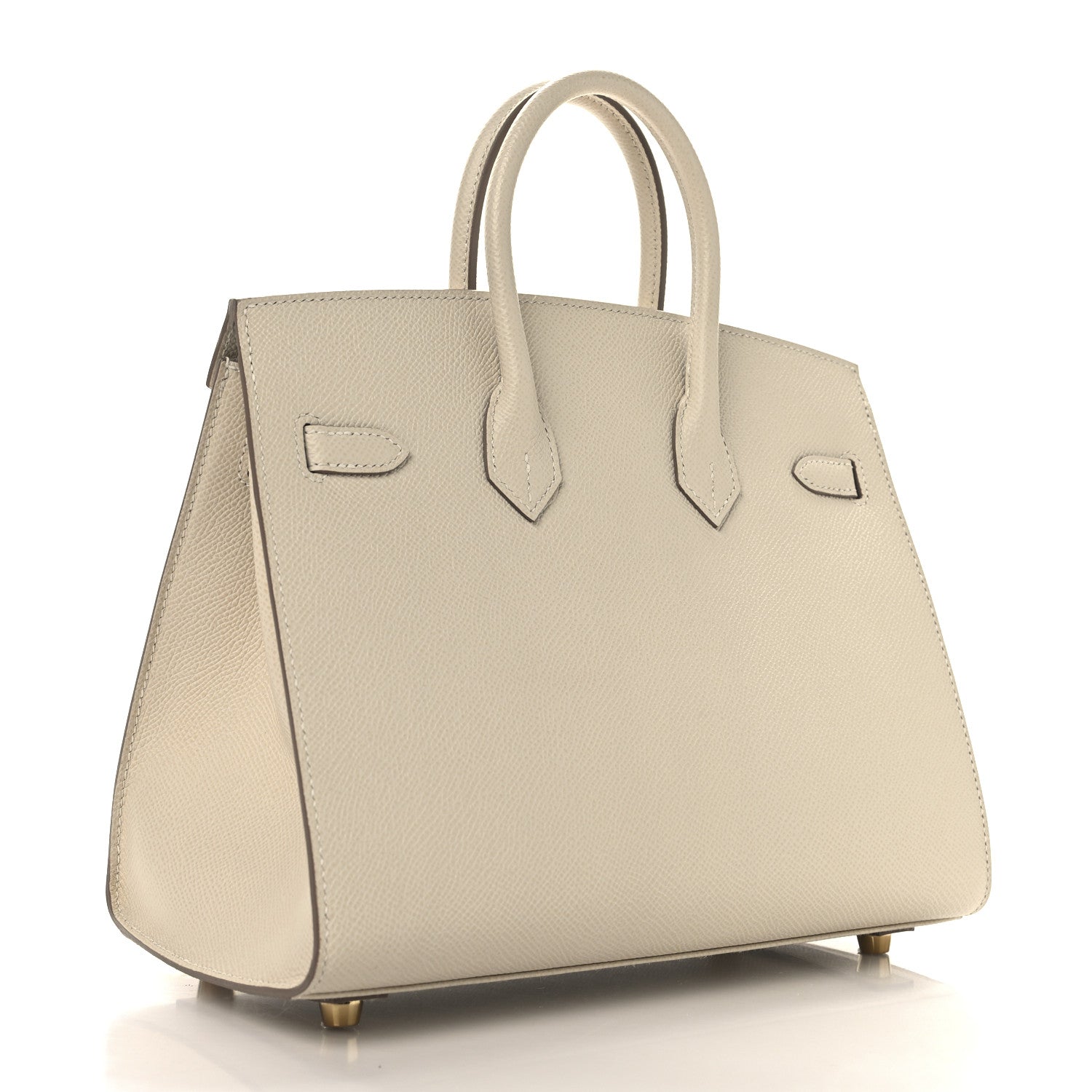 Hermes Epsom Horseshoe Birkin Sellier 25 Craie Gris Tourterelle 3 of 13