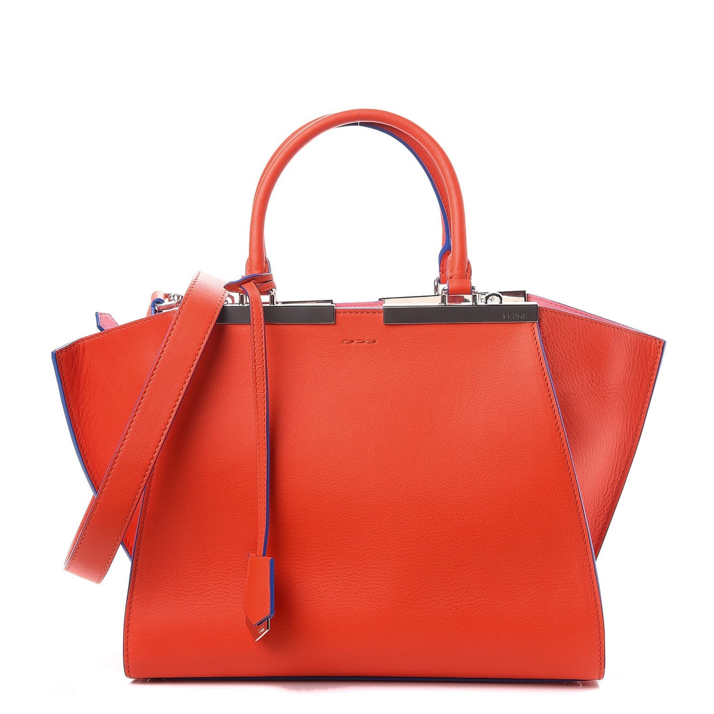 Vitello Dolce Shiny Nappa Petite 3Jours Tote Papavero