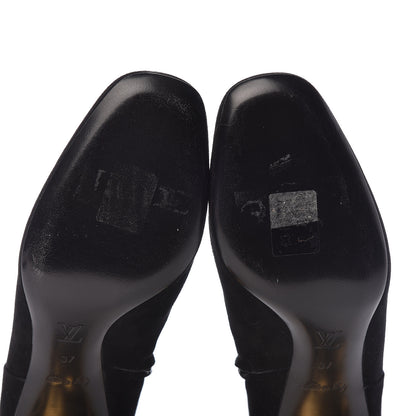 Louis Vuitton Suede Ankle Boots 37 Black 7 of 7